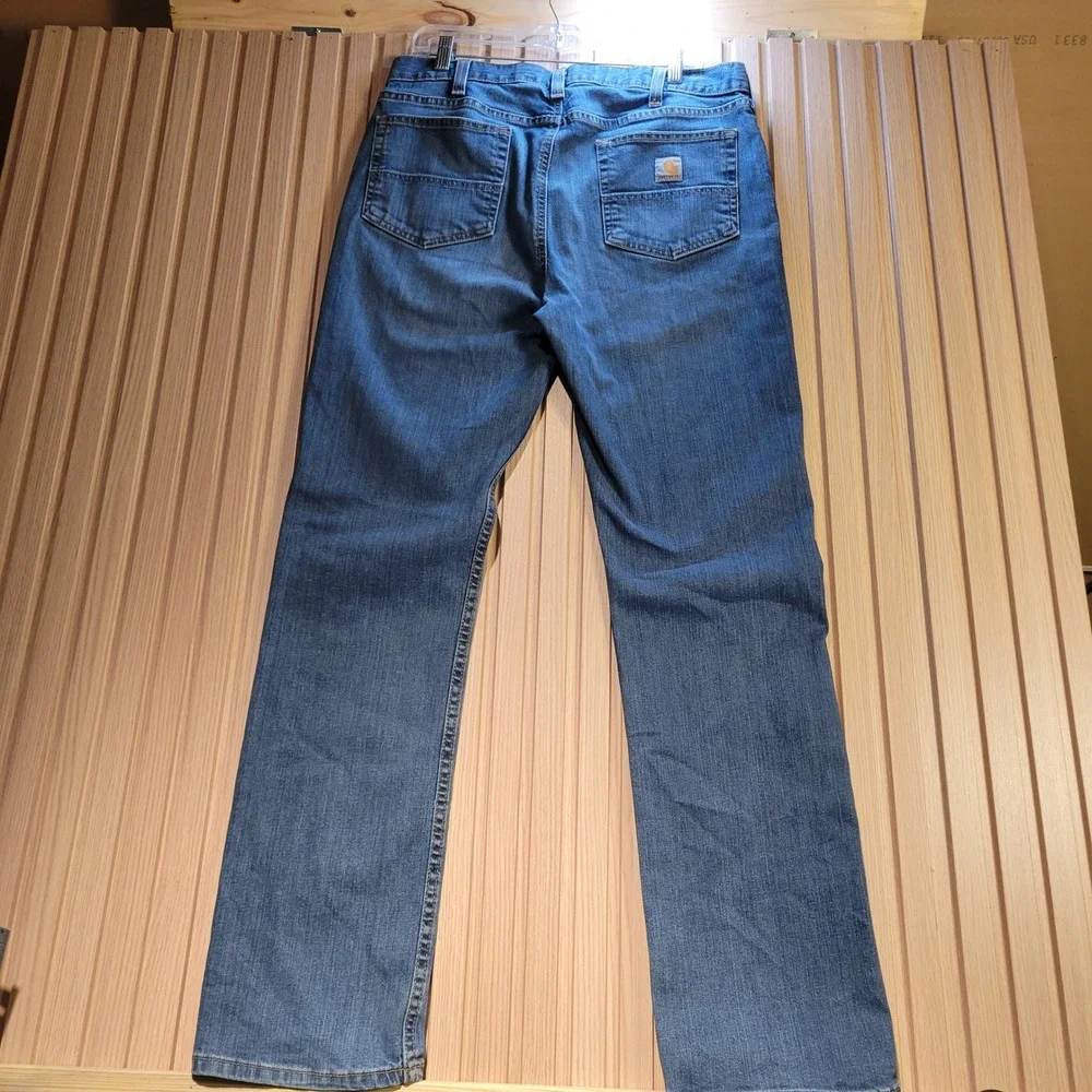 Carhartt Mens Rugged Flex Relaxed Fit Jeans Blue 36x34 BD2804-M